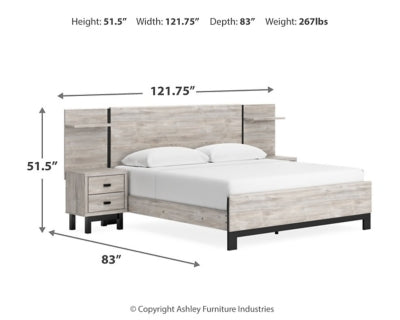 Cama Vessalli King con paneles y extensiones