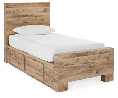 Cama Hyanna Twin con paneles y almacenamiento en dos lados