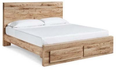 Cama Queen Hyanna con almacenamiento, tocador y mesita de noche