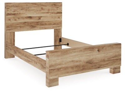 Cama Hyanna con paneles completos, tocador, espejo y mesita de noche