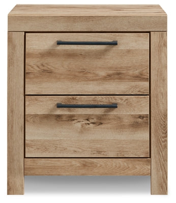 Cama Queen Hyanna con almacenamiento, tocador y mesita de noche