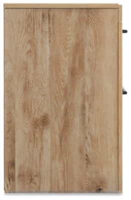 Cama Queen Hyanna con almacenamiento, tocador y mesita de noche