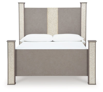 Cama Surancha Queen con dosel y dos mesitas de noche