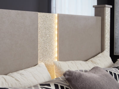 Cama Surancha King con dosel, tocador, espejo y mesita de noche