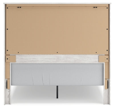 Cama Queen con paneles, tocador y espejo Gerridan