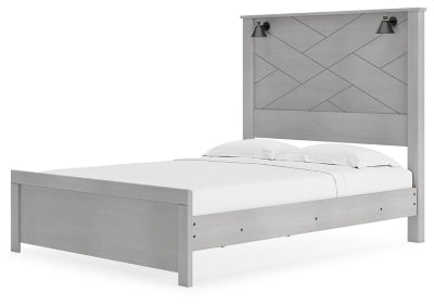 Cama Queen con paneles Cottonburg