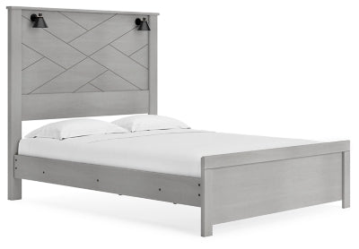 Cama Queen con paneles Cottonburg