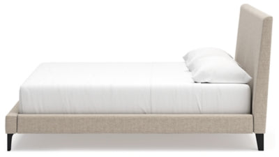 Cielden King Upholstered Bed with Roll Slats