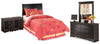 Huey Vineyard Twin Sleigh Headboard, Dresser, Mirror and 2 Nightstands