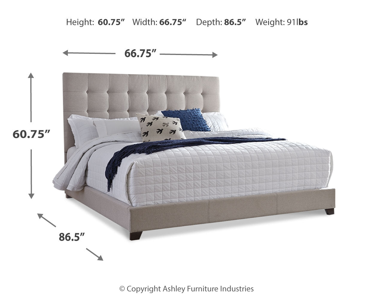 Cama tapizada Queen Dolante