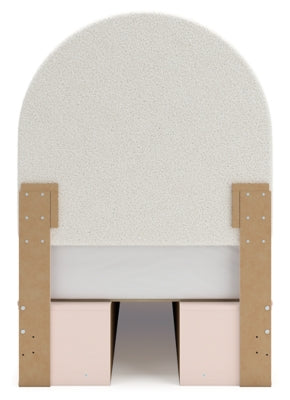 Wistenpine Twin Upholstered Panel Bed with Storage