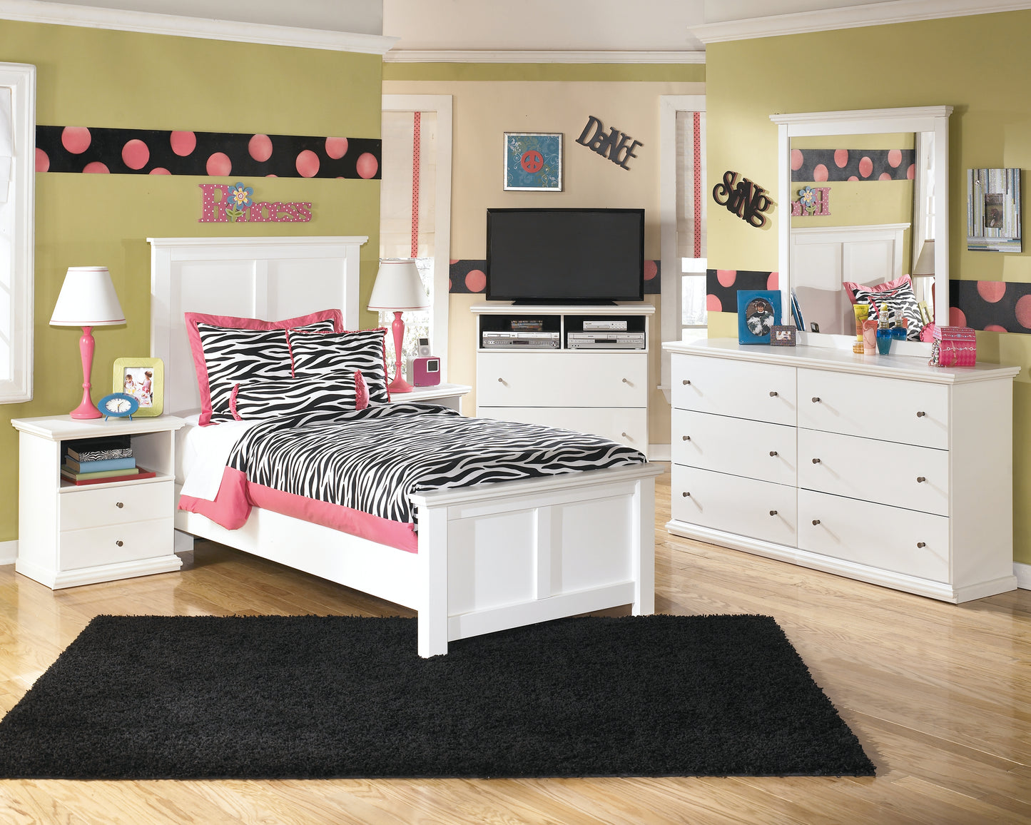 Cama individual con paneles Bostwick Shoals