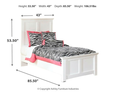 Cama individual con paneles Bostwick Shoals
