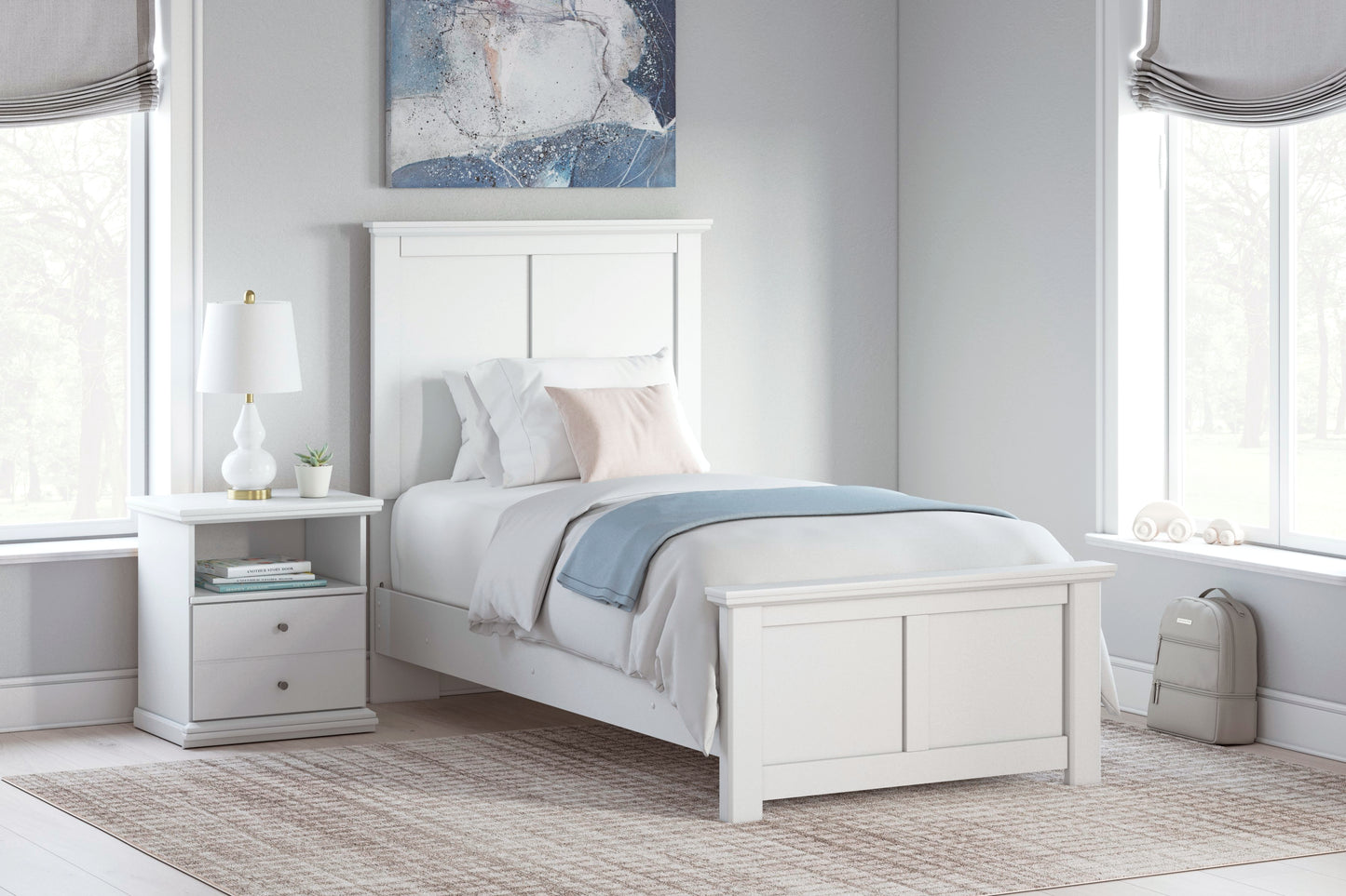 Cama individual con paneles Bostwick Shoals