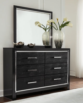 Kaydell Queen Storage Bed, Dresser, Mirror and 2 Nightstands