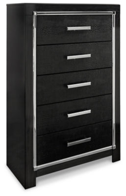 Kaydell Queen Upholstered Panel Bed and Chest
