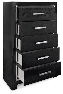 Kaydell Queen Upholstered Panel Bed and Chest