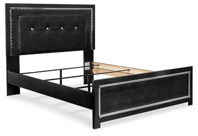 Kaydell Queen Upholstered Panel Bed and Chest