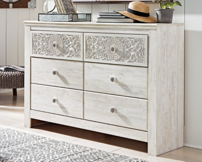 Paxberry Queen Panel Bed, Dresser, 2 Chests and 2 Nightstands