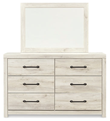 Cambeck Full Panel Bed with Storage, Dresser, Mirror and Nightstand