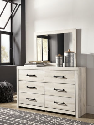 Cambeck Full Panel Bed with Storage, Dresser, Mirror and Nightstand