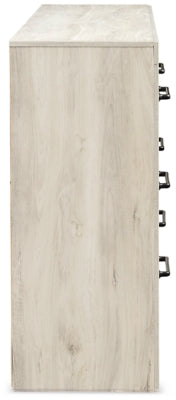 Cama Cambeck con almacenamiento de paneles completos, cómoda y mesita de noche