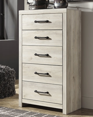 Cambeck King Panel Storage Bed, Dresser, Mirror, Chest and Nightstand