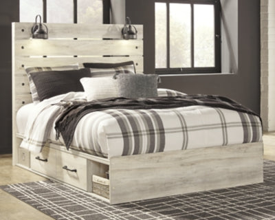 Cama Queen Cambeck con dos cajones de almacenamiento