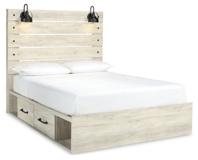 Cama Queen Cambeck con dos cajones de almacenamiento
