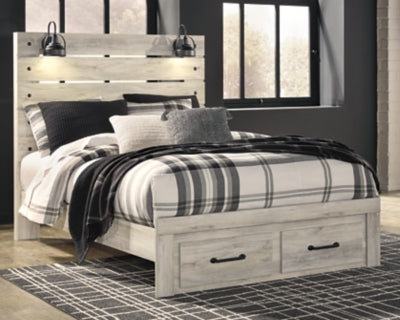 Cama Queen Cambeck con dos cajones de almacenamiento