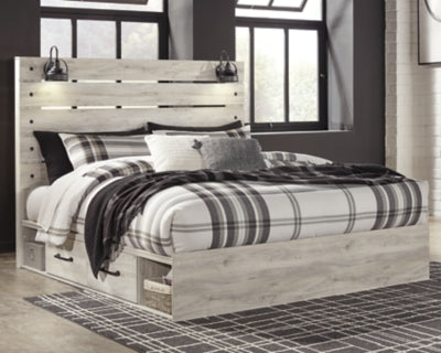 Cama King Cambeck con dos cajones de almacenamiento