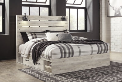 Cambeck King Panel Storage Bed, Dresser and 2 Nightstands