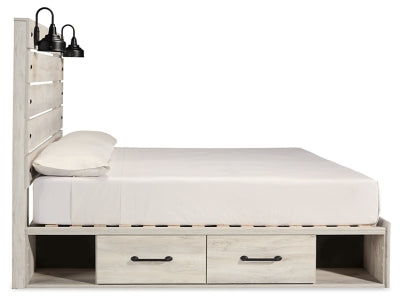 Cambeck King Panel Storage Bed, Dresser, Mirror and Nightstand