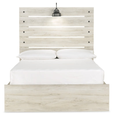 Cambeck Full Panel Bed with Storage, Dresser, Mirror and Nightstand