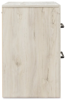 Cama Queen Cambeck con almacenamiento, tocador, espejo, cómoda y dos mesitas de noche