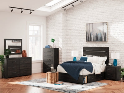 Cama Hollivern con almacenamiento de paneles completos