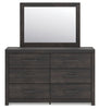 Hollivern Twin Panel Bed, Dresser and Mirror