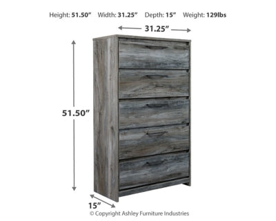 Cabecero de cama Baystorm Twin Panel, tocador, espejo y mesita de noche