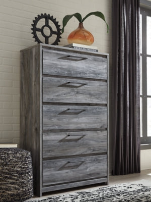 Baystorm King Storage Bed, Dresser, Mirror, Chest and 2 Nightstands