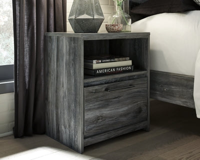 Cabecero de cama Baystorm Twin Panel, tocador, espejo y mesita de noche