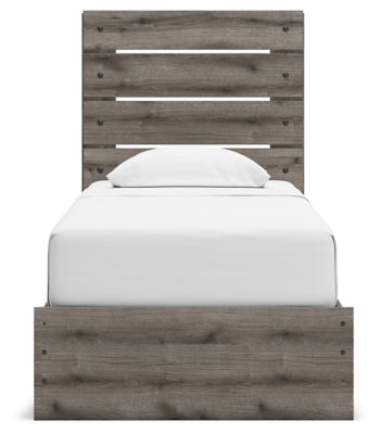 Cama doble con almacenamiento y paneles Graystorm