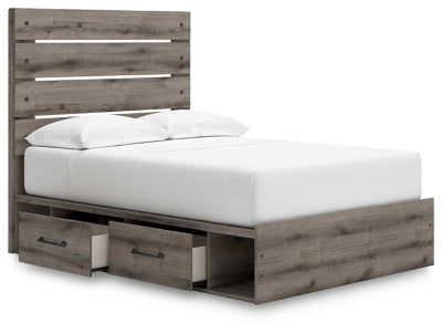 Cama de panel completo con almacenamiento Graystorm