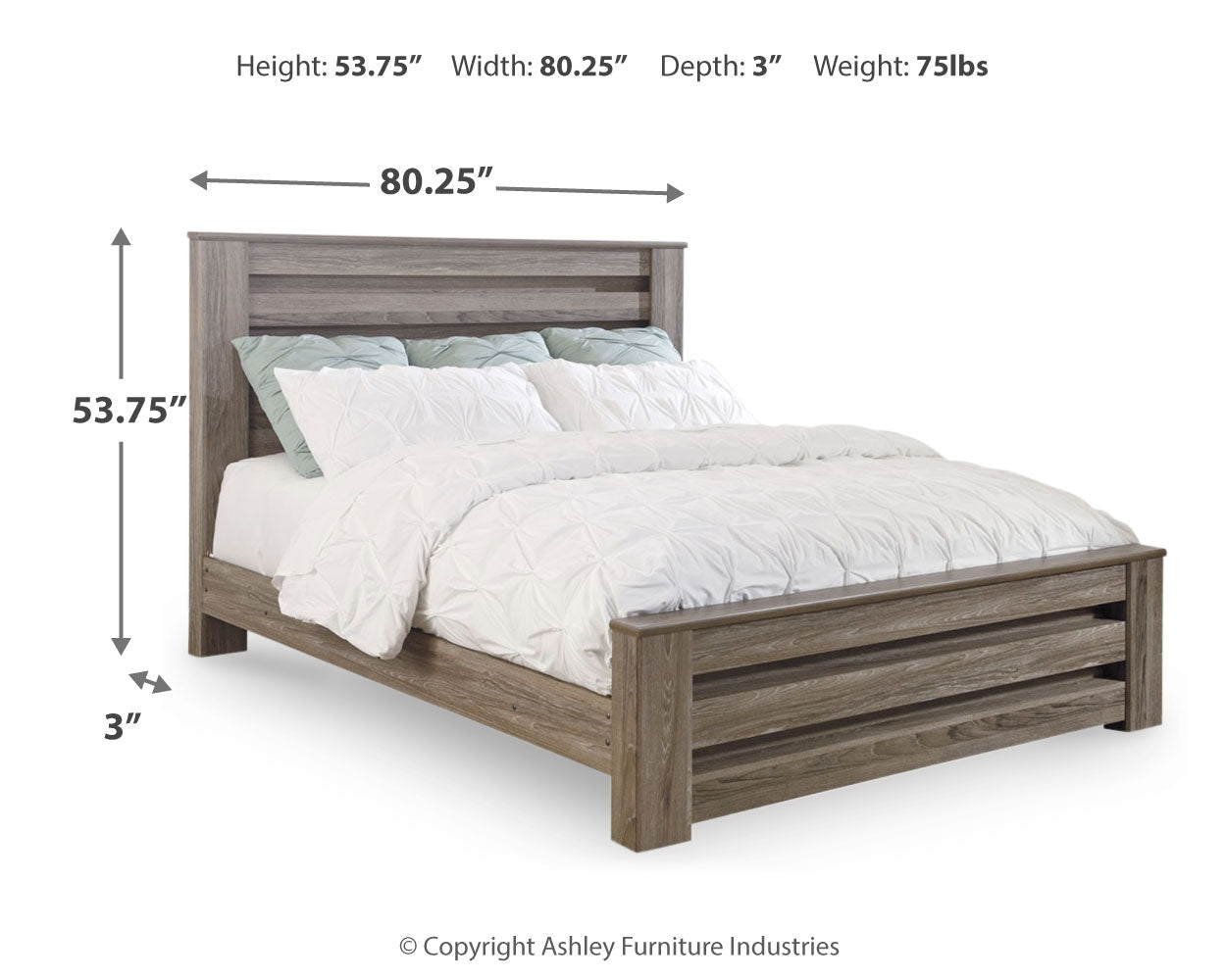 Zelen King/California King Panel Headboard