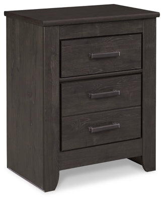 Cabecero Brinxton King con paneles, tocador, espejo, cómoda y dos mesitas de noche