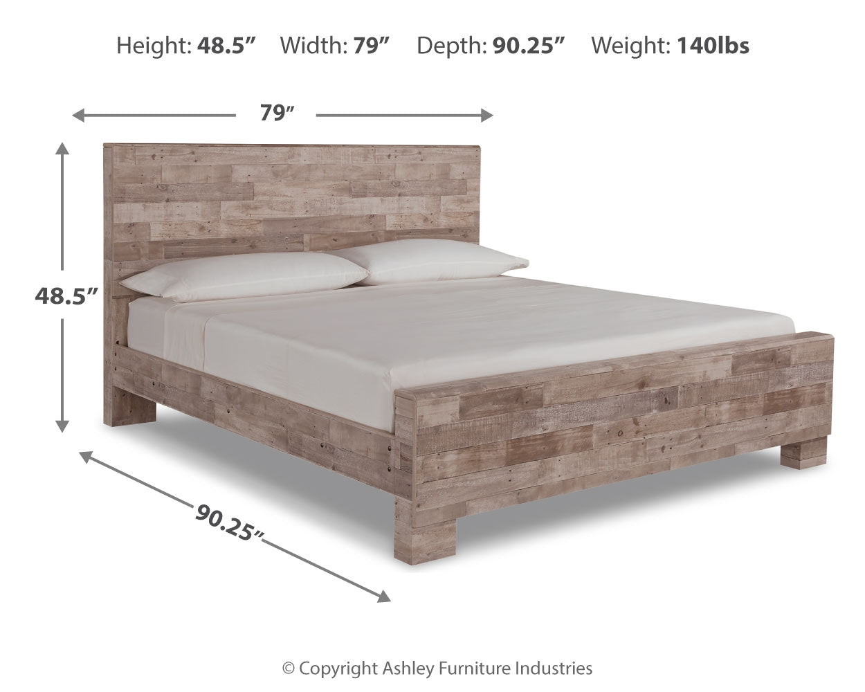 Cama Effie King con paneles