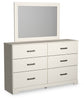 Cómoda, espejo, cómoda y mesita de noche Stelsie