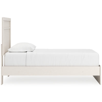 Cama individual con paneles, cómoda y espejo Stelsie