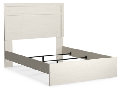Cama Stelsie con paneles completos, tocador, espejo y mesita de noche