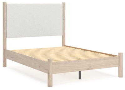 Cadmori Full Upholstered Panel Bed