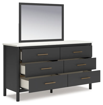 Cadmori King Panel Bed, Dresser, Mirror and Nightstand